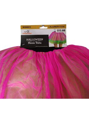 Celebrate! Womens L/XL Neon Tutu Skirt Halloween Costume Accessory